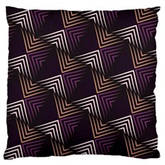 Zigzag Motif Design Large Flano Cushion Case (one Side) by tmsartbazaar