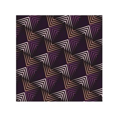 Zigzag Motif Design Small Satin Scarf (square) by tmsartbazaar