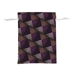 Zigzag Motif Design Lightweight Drawstring Pouch (l) by tmsartbazaar