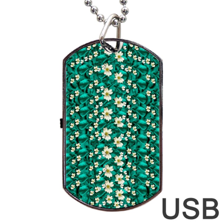 Cherry Blossom Forest Of Peace And Love Sakura Dog Tag USB Flash (One Side)