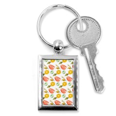 Citrus Gouache Pattern Key Chain (rectangle) by EvgeniaEsenina