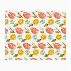 Citrus Gouache Pattern Small Glasses Cloth (2 Sides) by EvgeniaEsenina