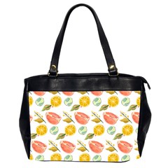 Citrus Gouache Pattern Oversize Office Handbag (2 Sides) by EvgeniaEsenina