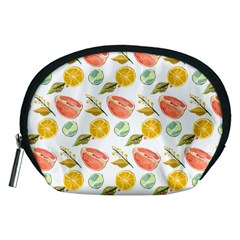 Citrus Gouache Pattern Accessory Pouch (medium)