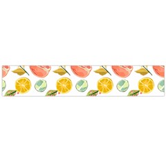 Citrus Gouache Pattern Large Flano Scarf 