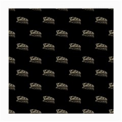 Dinosaur Skeleton Head Motif Pattern Medium Glasses Cloth (2 Sides) by dflcprintsclothing