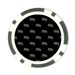 Dinosaur Skeleton Head Motif Pattern Poker Chip Card Guard by dflcprintsclothing