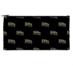 Dinosaur Skeleton Head Motif Pattern Pencil Case by dflcprintsclothing