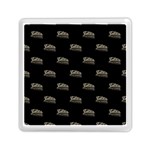 Dinosaur Skeleton Head Motif Pattern Memory Card Reader (Square) Front