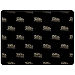 Dinosaur Skeleton Head Motif Pattern Double Sided Fleece Blanket (large)  by dflcprintsclothing