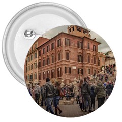 Piazza Di Spagna, Rome Italy 3  Buttons by dflcprintsclothing