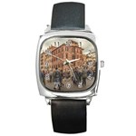 Piazza Di Spagna, Rome Italy Square Metal Watch Front