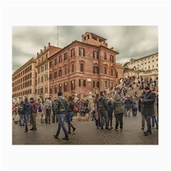 Piazza Di Spagna, Rome Italy Small Glasses Cloth (2 Sides) by dflcprintsclothing