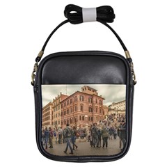 Piazza Di Spagna, Rome Italy Girls Sling Bag by dflcprintsclothing