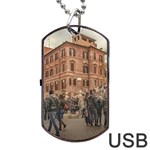 Piazza Di Spagna, Rome Italy Dog Tag USB Flash (One Side) Front