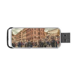 Piazza Di Spagna, Rome Italy Portable Usb Flash (two Sides) by dflcprintsclothing