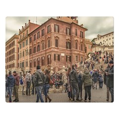 Piazza Di Spagna, Rome Italy Double Sided Flano Blanket (large)  by dflcprintsclothing