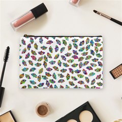 Folding Fan Background Wallpaper Cosmetic Bag (medium)