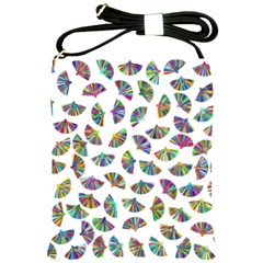 Folding Fan Background Wallpaper Shoulder Sling Bag