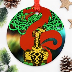 Ragnarok Dragon Monster Ornament (round) by HermanTelo