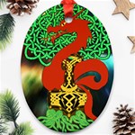 Ragnarok Dragon Monster Oval Ornament (Two Sides) Front