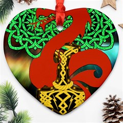 Ragnarok Dragon Monster Heart Ornament (two Sides) by HermanTelo