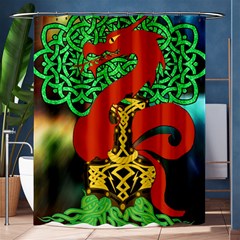 Ragnarok Dragon Monster Shower Curtain 60  X 72  (medium) 