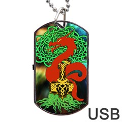 Ragnarok Dragon Monster Dog Tag Usb Flash (one Side)