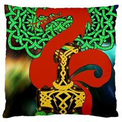 Ragnarok Dragon Monster Large Cushion Case (two Sides)