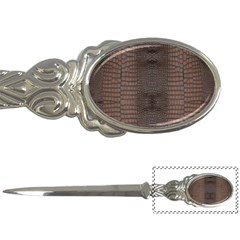 Brown Alligator Leather Skin Letter Opener by LoolyElzayat