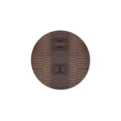 Brown Alligator Leather Skin Golf Ball Marker by LoolyElzayat