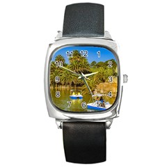 Parque Rodo Park, Montevideo, Uruguay Square Metal Watch by dflcprintsclothing