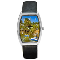 Parque Rodo Park, Montevideo, Uruguay Barrel Style Metal Watch by dflcprintsclothing