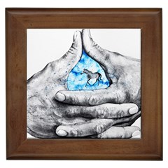 Hands Horse Hand Dream Framed Tile by HermanTelo