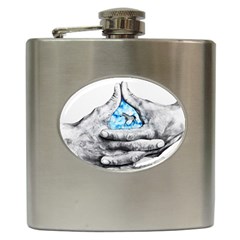 Hands Horse Hand Dream Hip Flask (6 Oz)