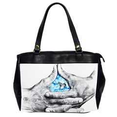 Hands Horse Hand Dream Oversize Office Handbag (2 Sides)