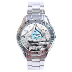 Hands Horse Hand Dream Stainless Steel Analogue Watch