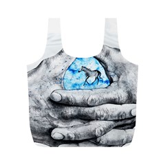 Hands Horse Hand Dream Full Print Recycle Bag (m) by HermanTelo