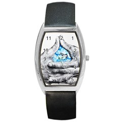 Hands Horse Hand Dream Barrel Style Metal Watch by HermanTelo