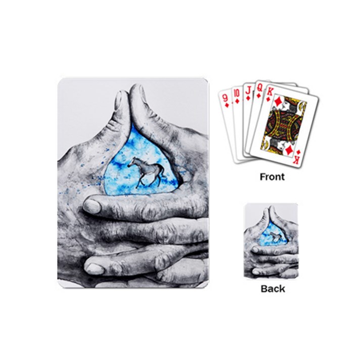 Hands Horse Hand Dream Playing Cards Single Design (Mini)