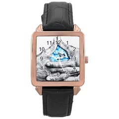 Hands Horse Hand Dream Rose Gold Leather Watch 