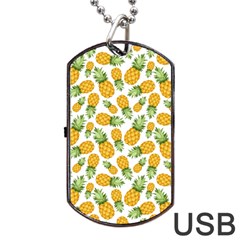 Pineapples Dog Tag Usb Flash (two Sides) by goljakoff