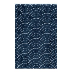 Blue Sashiko Pattern Shower Curtain 48  X 72  (small)  by goljakoff