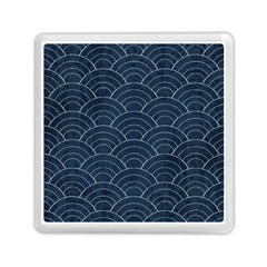 Blue Sashiko Pattern Memory Card Reader (square)