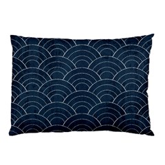 Blue Sashiko Pattern Pillow Case (two Sides)