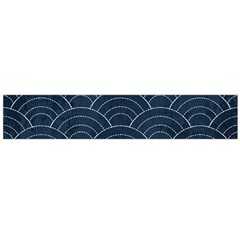 Blue Sashiko Pattern Large Flano Scarf  by goljakoff