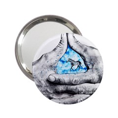 Hands Horse Hand Dream 2 25  Handbag Mirrors by HermanTelo