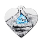 Hands Horse Hand Dream Dog Tag Heart (Two Sides) Front