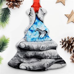 Hands Horse Hand Dream Ornament (christmas Tree)  by HermanTelo