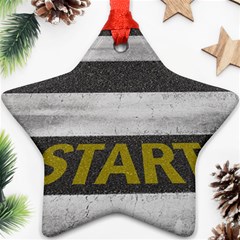 Asphalt Begin Bright Expectation Ornament (star)